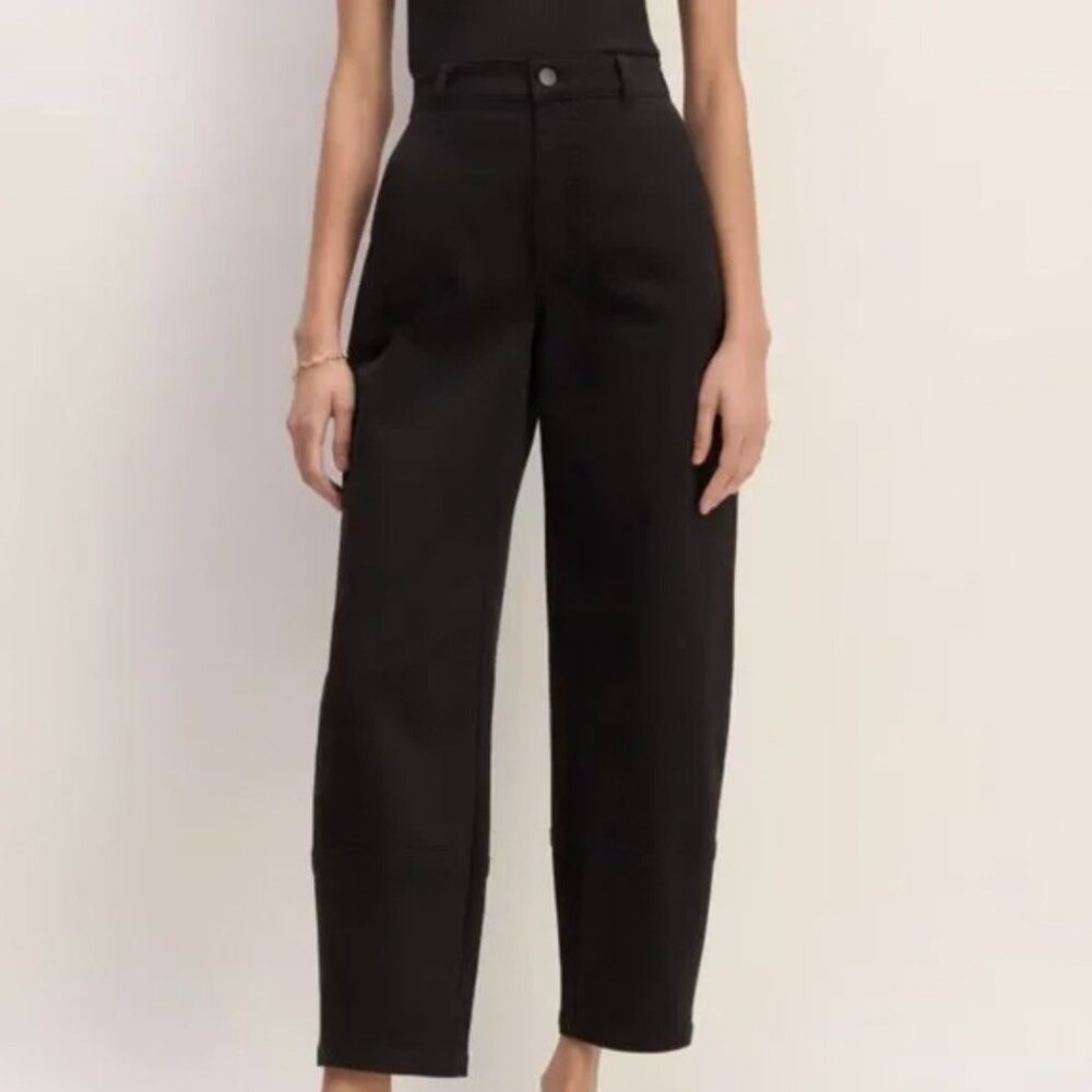 Everlane The Utility Barrel Pant Womens 0 Black